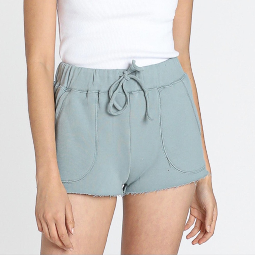 Showpo. Cloud Nine Shorts in sage